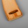 Handles for the bag are wooden, 11 × 16.5 cm, 2 pcs, beige color