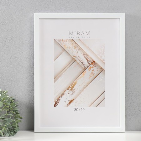 Photo frame plastic Gallery 30x40 cm, 861 white (plastic screen)-6