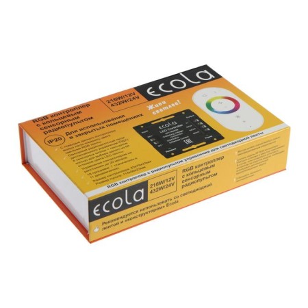 Ecola controller for RGB tape, 12 - 24 V, 18 A, remote control, white-7