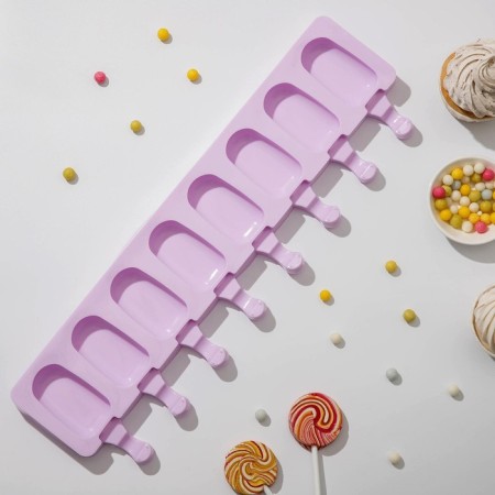 The ice cream uniform "Eskimo", silicone, 42 × 12 cm, 8 cells (6.8 × 3.8 cm), Mix color-1