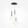 Suspension lamp Maytoni Mod321PL-03B, 3CHE14, 40W, 40x40x222.5 cm, black color