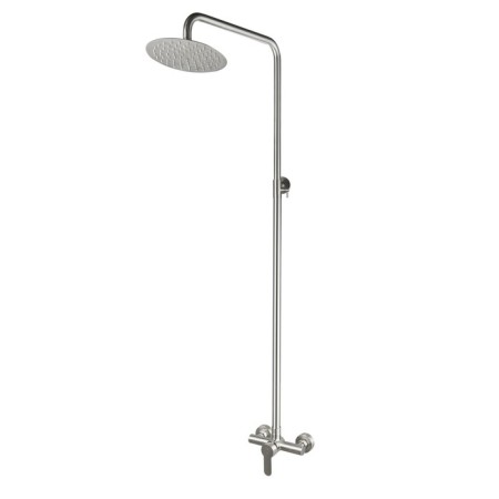 The shower system "RMS" SUS124-003DK-3, tropical shower, stainless steel, satin