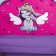School textile backpack with pocket "Unicorn", a reflector. Elements, 27x23 x 10 cm