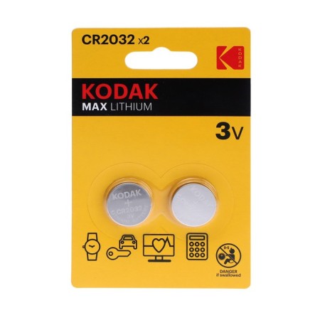 Battery Lithuanian Kodak, CR2032-2BL, 3V, blister, 2 pcs.
