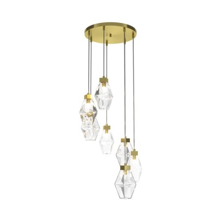 Suspension lamp Maytoni Mod325PL-07G, 7XG9, 28W, 48x48x323 cm, Color Gold