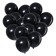 Latex ball 12 ", pastel, set 12 pcs., Black color