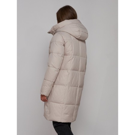 Coat insulated winter feminine, size 42, color light gray-6
