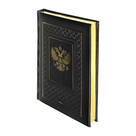 Dated diary 2024 A5 176 sheets, Devente.symbol, hard -skinned artificial leather, embossing foil, lies, cream block 70 g/m2, black