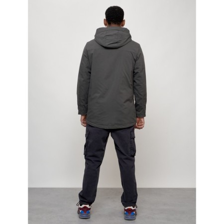 Male park, size 50, dark gray color-9