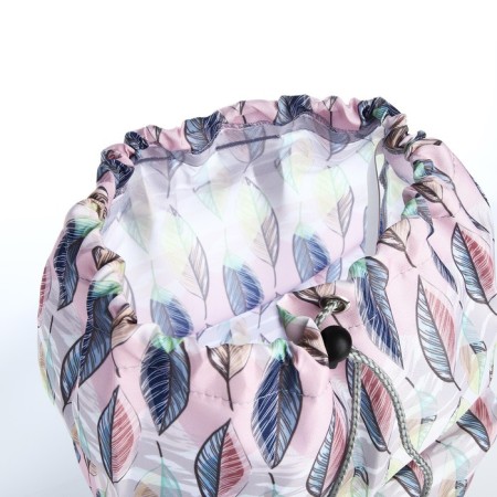 Backpack from textiles on the lace, Erich Krause 1 Pocket, Gray Color/Multi -colored-5