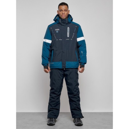 Male winter ski costume, size 48, dark blue color