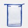 Lightning cosmetic bag, cornflower/transparent color