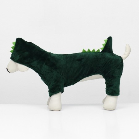 Dragneys' jumpsuit with a hood, size S (DS 25 cm, OG 35 cm, Osh 25 cm), Green-3