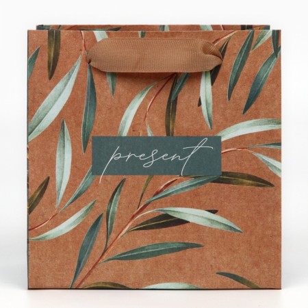 Square gift crap package, packaging, Present, 14 x 14 x 9 cm-2