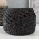 Knitted yarn "Ribbon" with Lurex 85m/170 ± 5 g (black, lurex: rainbow)