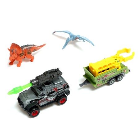 Metal helicopter "Dino Park", with dinosaurs, mix-7