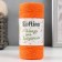 Knitting cord 100% cotton, width 1mm 100m 80g "orange" 10x4.2x4.2 cm