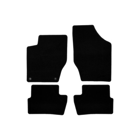 Rugs in the ECONOM salon for Peugeot 408 2012-2017, 2017-, sedan, 4 pcs., Textile
