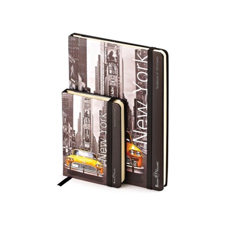Notepad A6, 100 sheets of Megapolis Art. "Cities", hard cover, mix-6