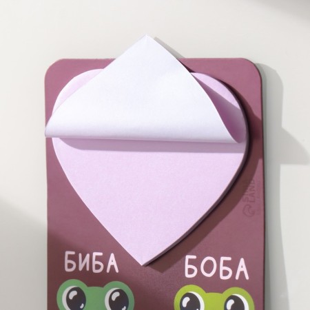 Magnet with a block "Biba and Bob" 9x10.6 cm-5