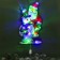 LED figure "Santa Claus and Snowman" 24 × 45 cm, plastic, 220 V, glow of multi (RG/RB)