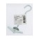 Anker "Tundra", ceiling, folding, spring, with a hook, white zinc, m5