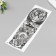Tattoo on the body black "tiger and mechanical watch" 48x17 cm