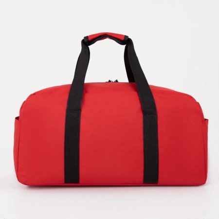 Sports bag with lightning, 2 outer pockets, red color-1