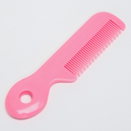 A child’s care set, 5 items (comb, tweezers, scissors, a knipser, saw), pink color-7