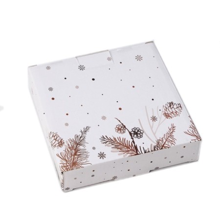 Serving shares "Christmas snowman", 15 × 15 cm, white color-5