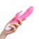 A vibrator with a clitoral stimulator, 12 modes, heating, 23.7 x7.6 cm, pink