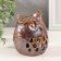 Aroma lamp ceramics "Filin. Droplets" Brown 7.5x8x10 cm
