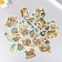 Stickers for creativity "Retro and flowers" embossing gold set 48 pcs 9x7x0.8 cm