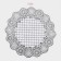 A set of openwork shade "Blooms", 4 pcs, 30 × 30 cm, silver color