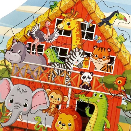 Puzzle in the frame "Wild animals"-2