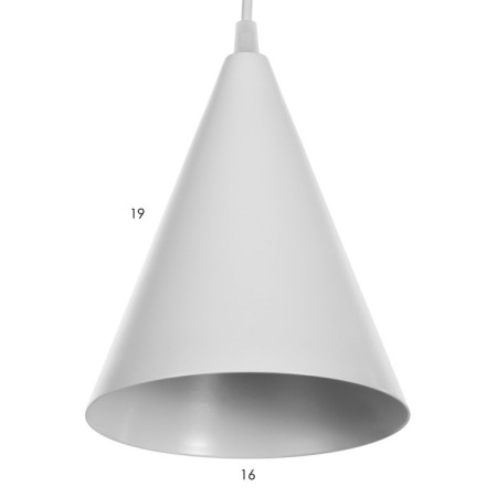 Lamp Bayerlux "cone" 1x40W E14 white 16x16x20cm-3