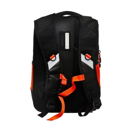 School backpack, 40 x 25 x 22 cm, Grizzly, ergonomic back, laptop department, black/orange-3