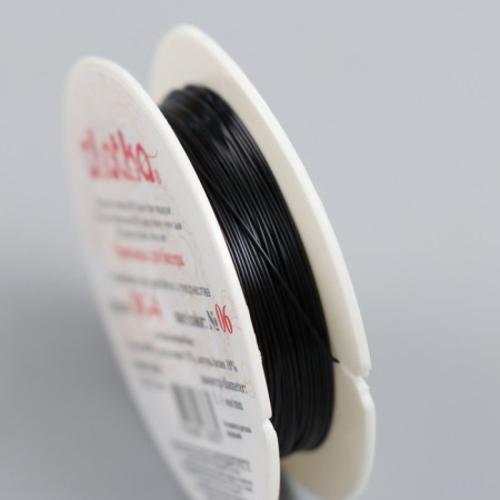Biser wire "Gamma" 0.4mm. 10 m ± 0.5 m black-2