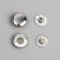 Installation button, alpha (S-shaped), iron, d = 10 mm, silver color
