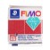 Plastic-polymer clay baked 57g Fimo Effect red with spaces 8010-202