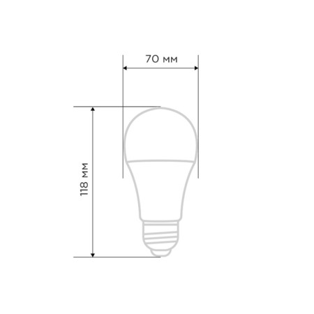 LED LED pear A70 20.5W E27 1948LM 6500K Cold light Rexant-1