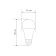 LED LED pear A70 20.5W E27 1948LM 6500K Cold light Rexant
