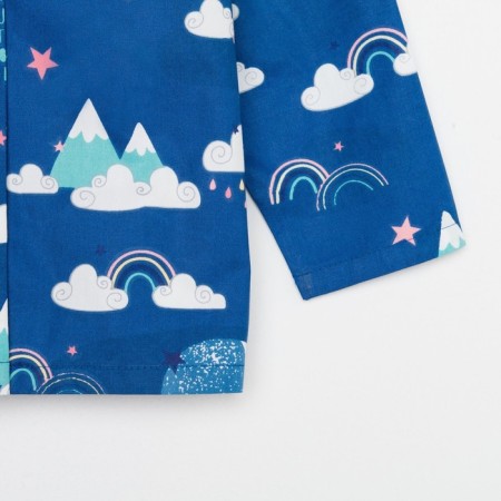 Pajama nursery (shirt, trousers) KAFTAN "Moon" p. 122-128, blue-9