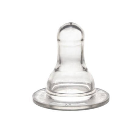 Nipple silicone round, slow stream, from 0 months.