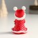 Polystone souvenir "Baby in a red fur coat with fur" mix 5.5x4x8.5 cm