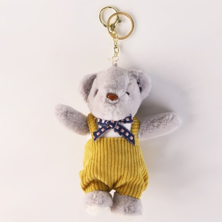 Soft toy "Bear" on a key fob, 14 cm-3