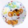 Foil ball, circle 18 "Sweet tiger, Happy Birthday"
