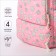 A backpack with a zipper, bag, cosmetic bag, pink color