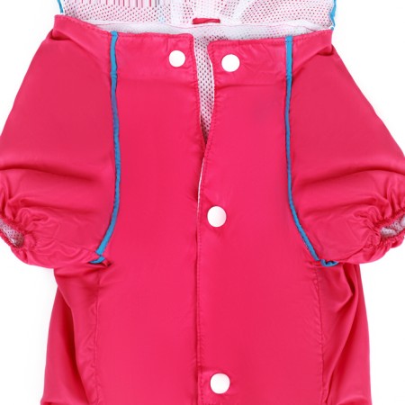 Combiason for dogs, demi -season with a bag, size M (DS 29, OG 37, Osh 27 cm), pink-10