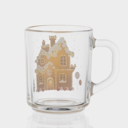 New Year's glass tea gingerbread mug, 200 ml-1